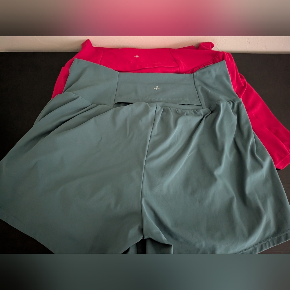 Halara XL Super High Waisted 5" Shorts Blue Spruce Winterberry